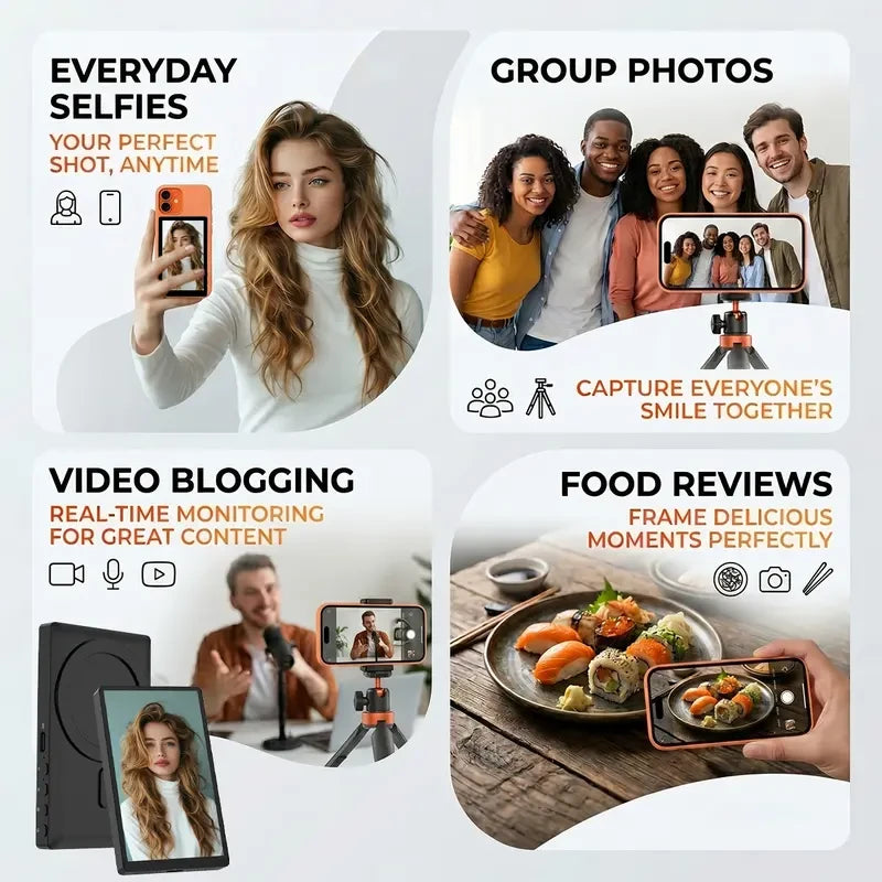 Magnetic Wireless Selfie Monitor