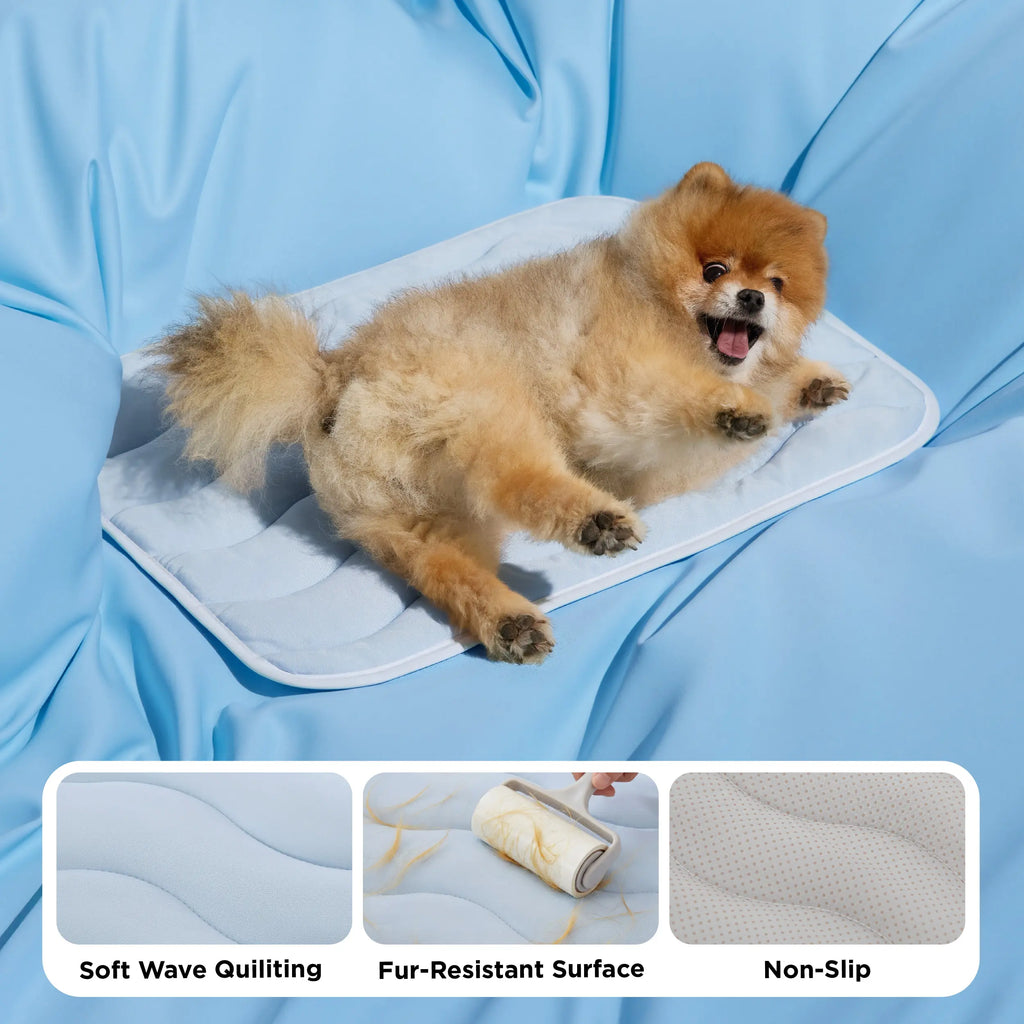 Bedsure Cooling Pet Mat for Dogs - No Gel No Electric
