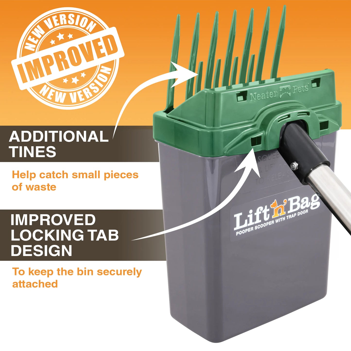 Neater Pets Lift N' Bag Dog  Scooper 31" Pole