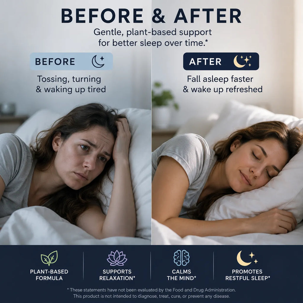 Natural Sleep Gummies  - With 5-HTP, L-Theanine, Magnesium & Valerian Root - Melatonin Free - Vegan - Halal - Sugar, Gluten Free - Sweet Strawberry - 60 Gummies - 30 Servings