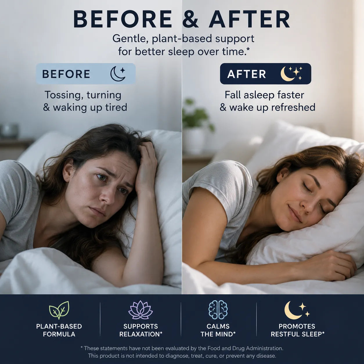 Natural Sleep Gummies  - With 5-HTP, L-Theanine, Magnesium & Valerian Root - Melatonin Free - Vegan - Halal - Sugar, Gluten Free - Sweet Strawberry - 60 Gummies - 30 Servings