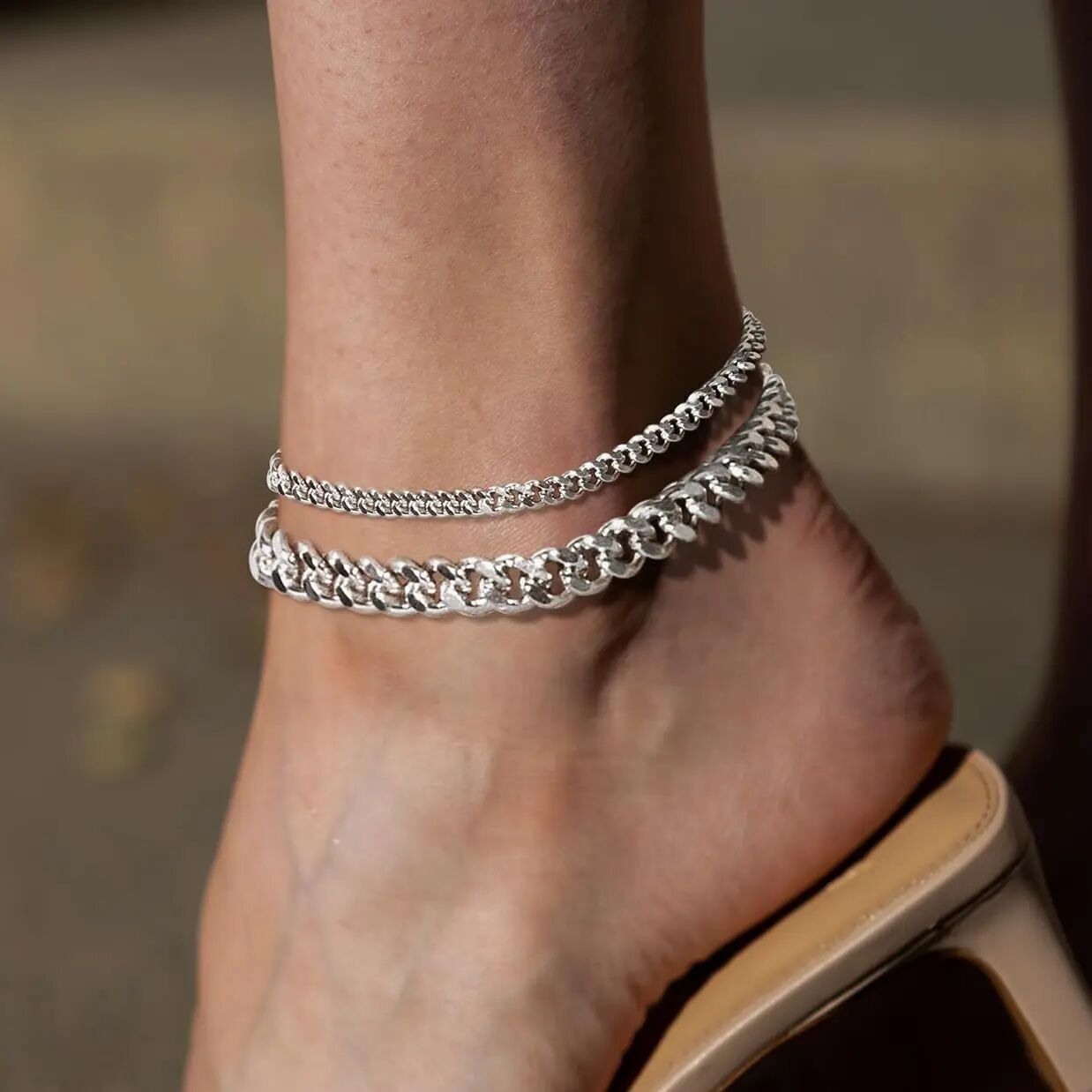 Waterproof Golden Adjustable Chain Anklet