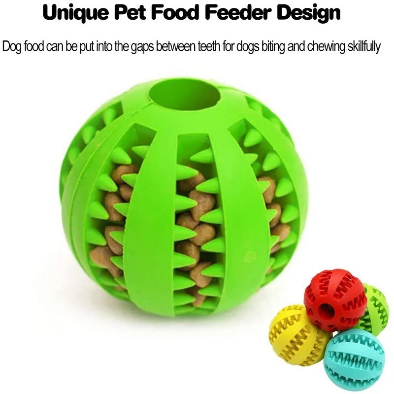 6PCs Rubber Indestructible Treat Dispensing Ball Interactive Pet Ball  🎁 Buy One, Get One FREE! 🛒 Order Now While Supplies Last!