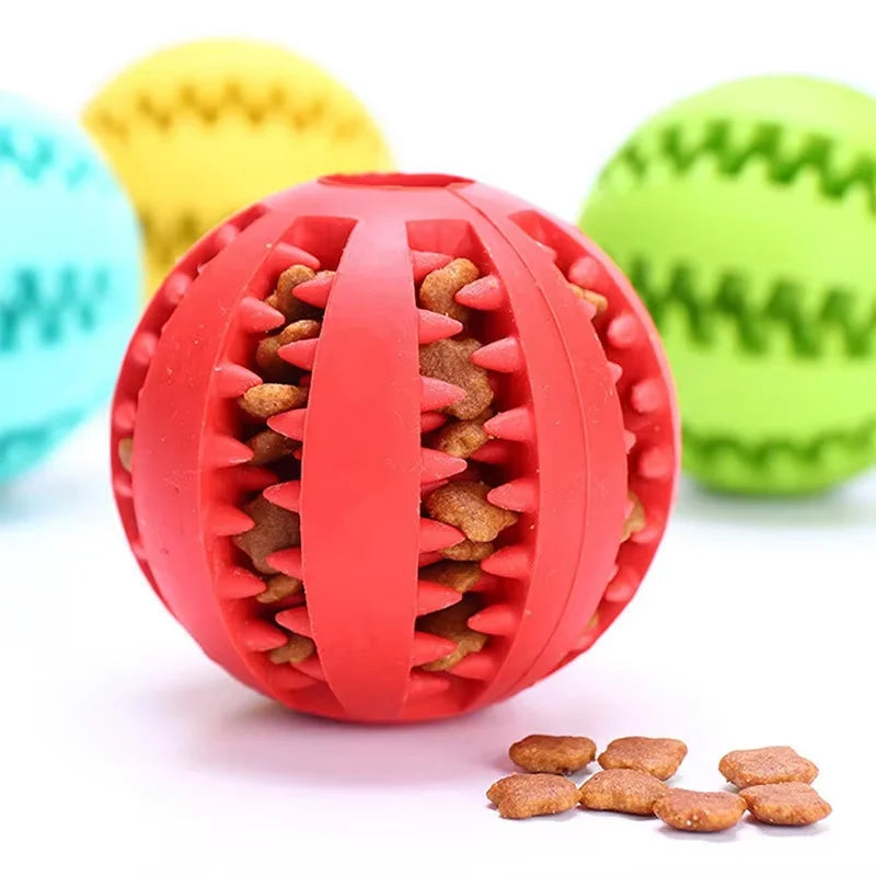 6PCs Rubber Indestructible Treat Dispensing Ball Interactive Pet Ball  🎁 Buy One, Get One FREE! 🛒 Order Now While Supplies Last!