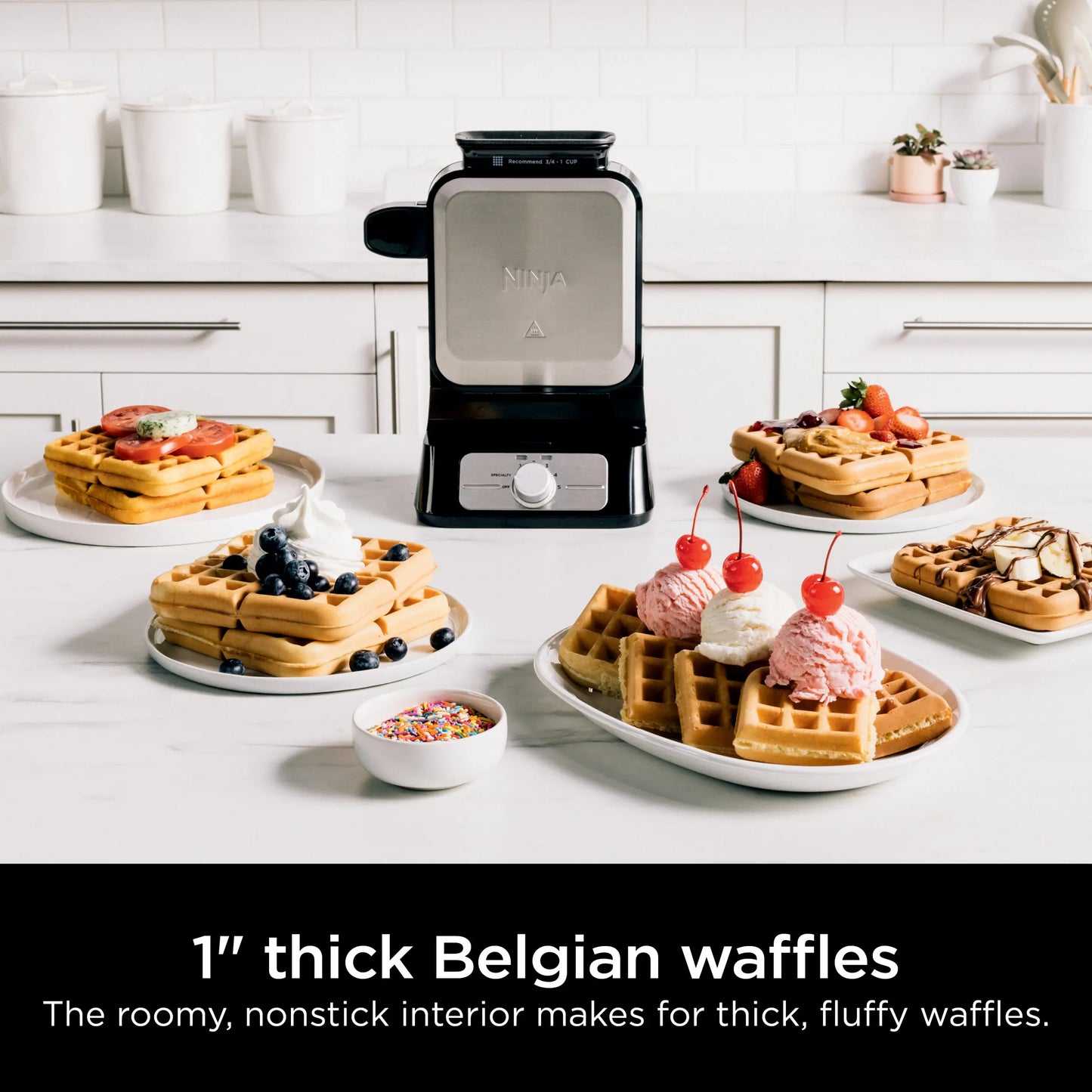 Ninja Belgian Waffle Maker PRO NeverStick BW1001
