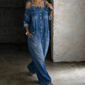 ⏳🔥LIMITED-TIME 60% OFF! 👗 Loose Fit Wide-Leg Overall Jumpsuit with Pockets – Effortless Comfort & Style ✨