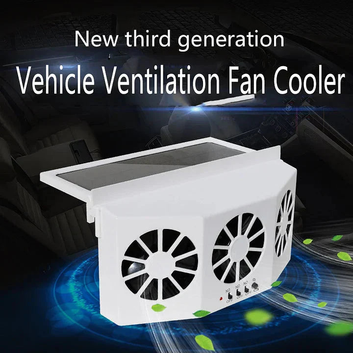 🔥50 % RABATT!!!🚗Solarbetriebener Auto-Abluftventilator – Doppel-Turbo-Belüftung & Temperaturanzeige☀️Jetzt sichern!!